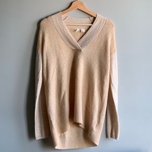 Anthropologie NWT Blush/Cream Sweater